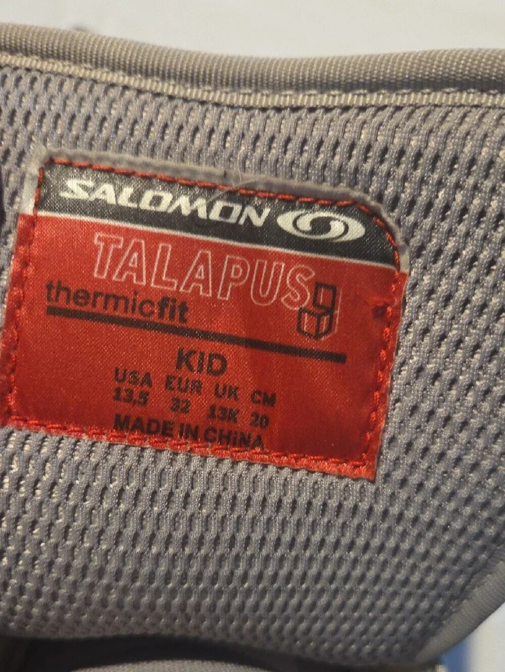 Salomon Kids Red and Gray Winter Boots